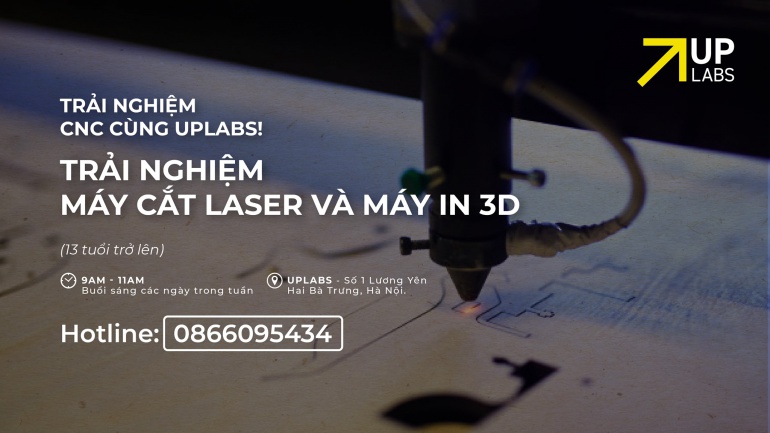 Free course: Laser Cutter & 3D Printer at UpLabs